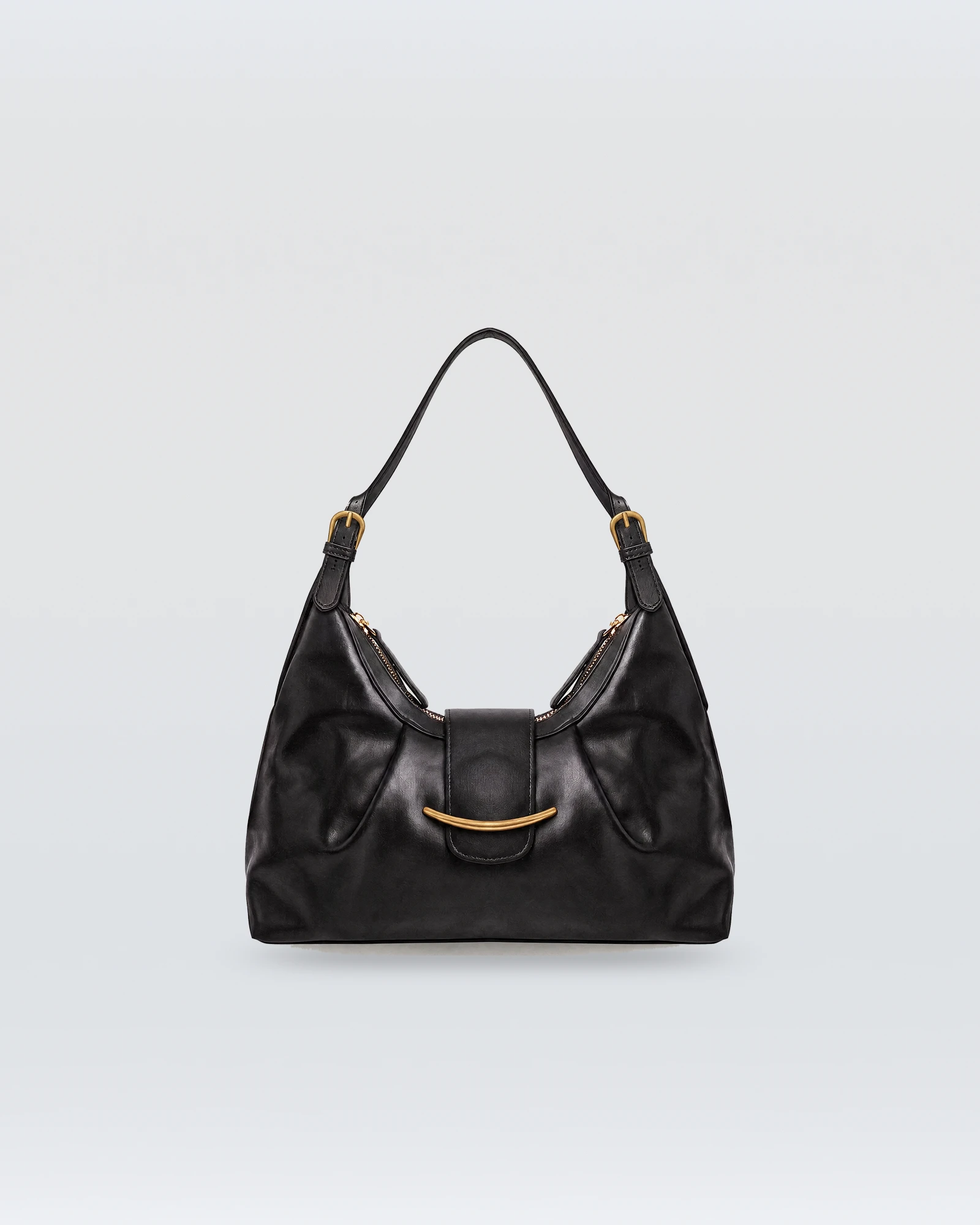Ribnac Black Leather Bag – Large