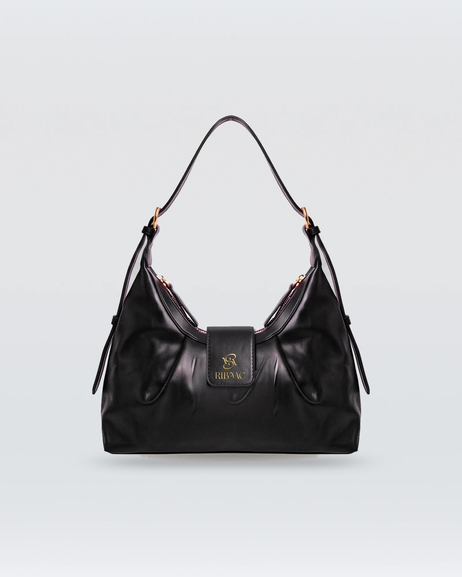 Ribnac Black Leather Bag – Large — view 3