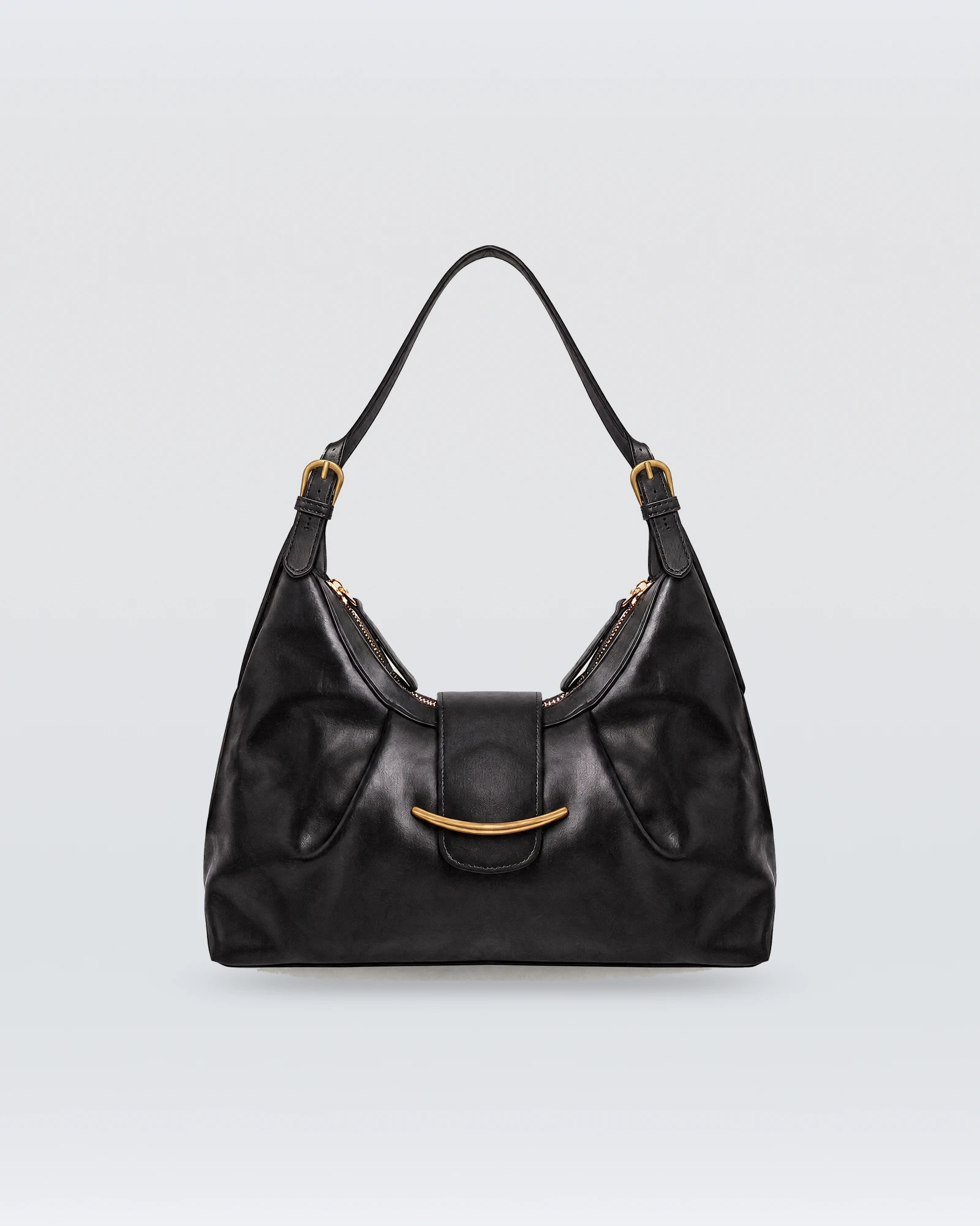 Ribnac Black Leather Bag – Large — view 1