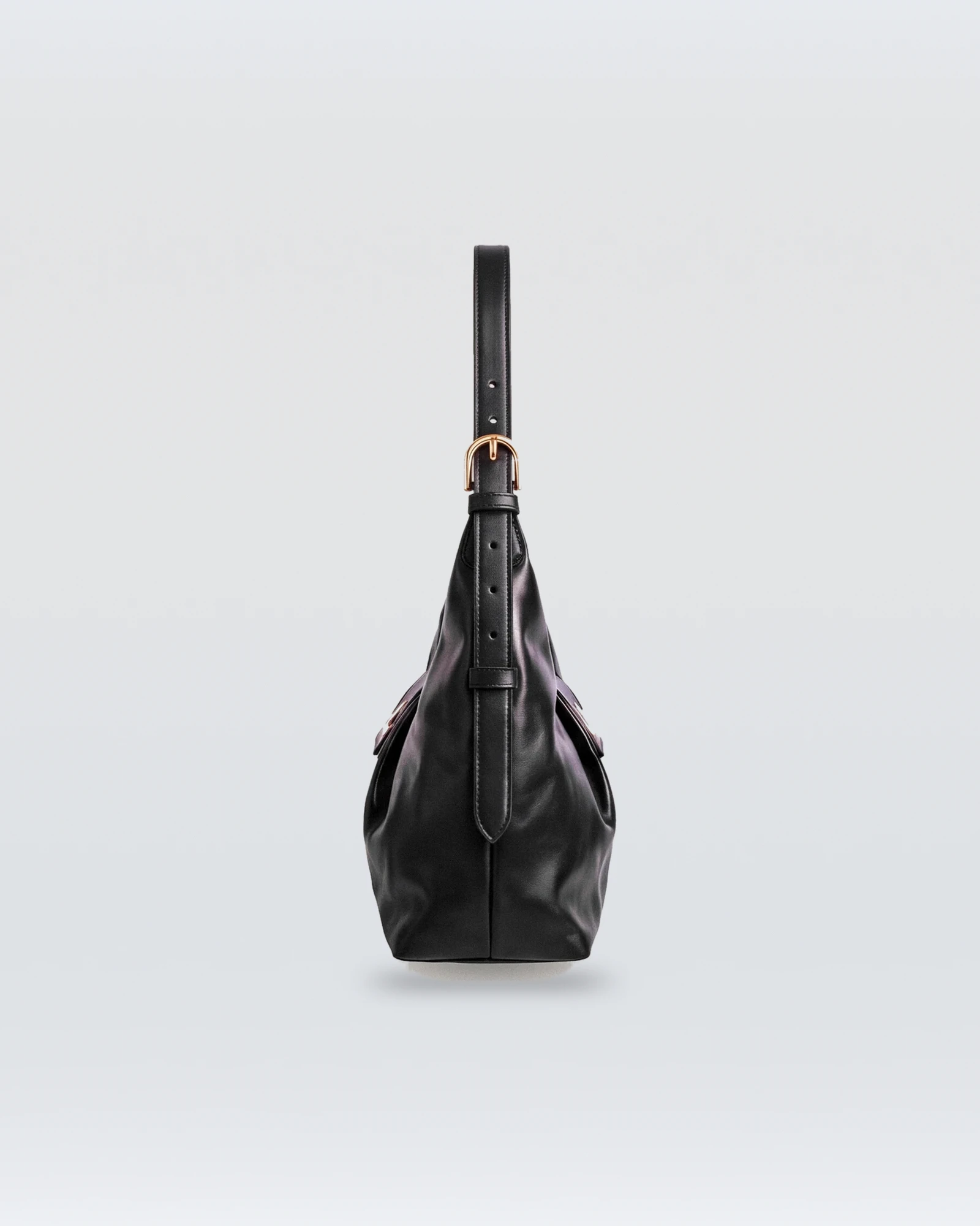 Ribnac Black Leather Bag – Large — view 4